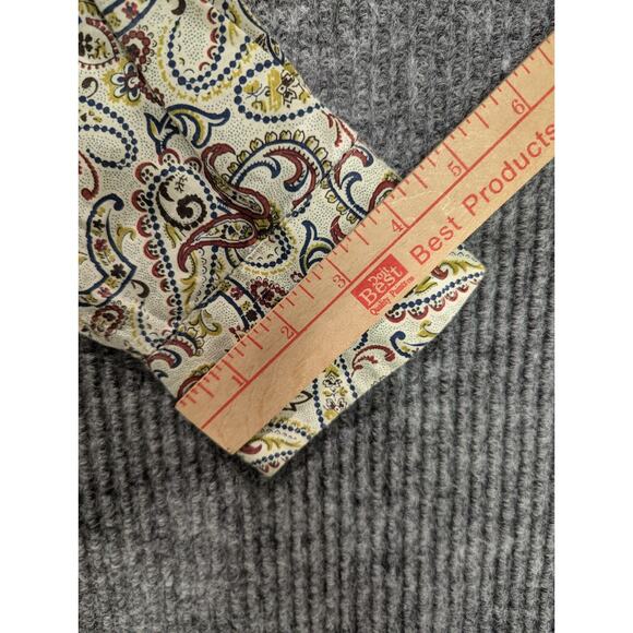 Alan Flusser Men's Paisley Print Long Sleeve Button Down Casual Shirt Size XL - Picture 8 of 8